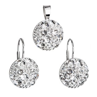 Stříbrný set: náušnice+přívěšek Crystal AG3042 Swarovski Elements